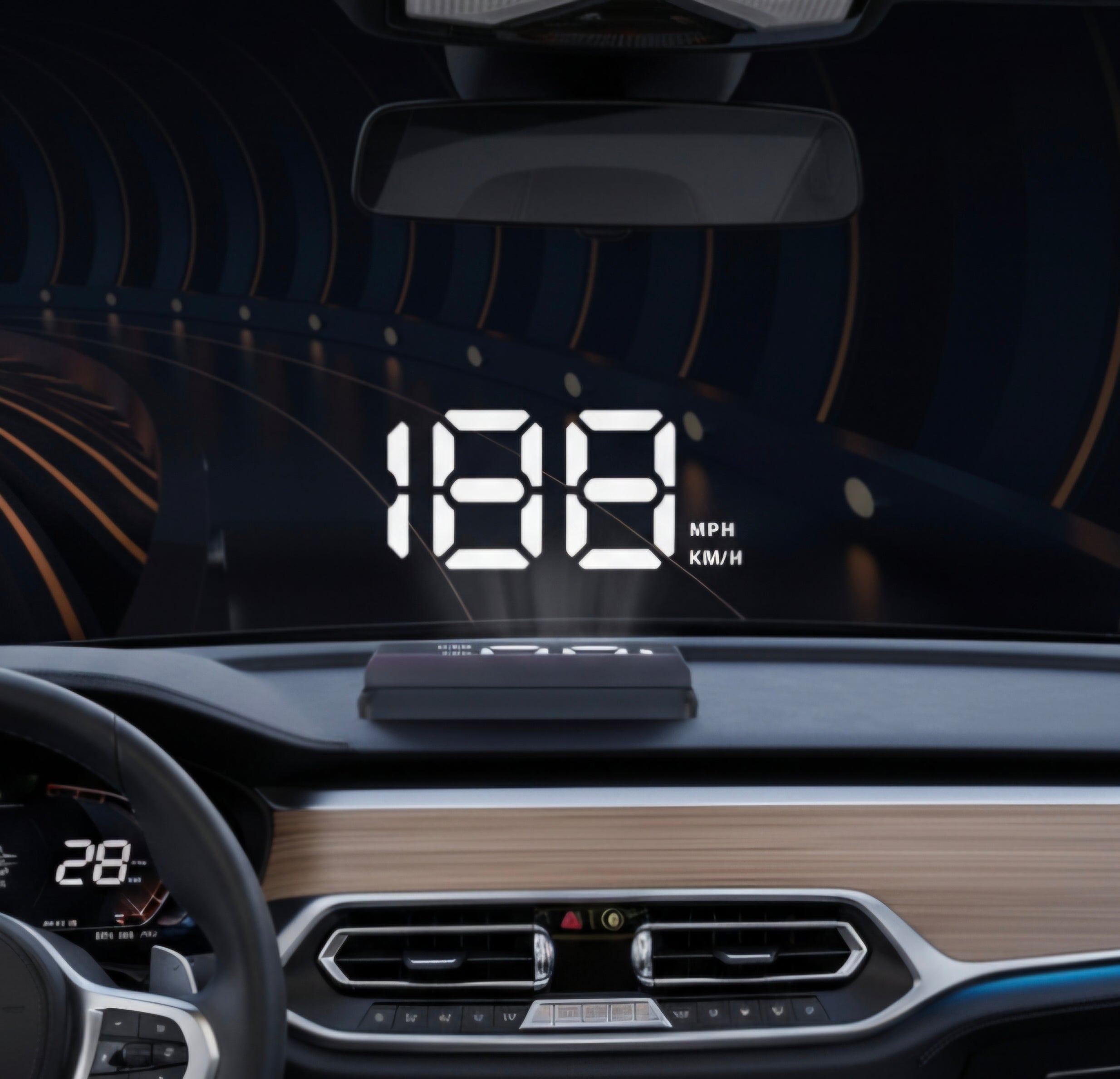 YNF M2 Car Head-Up Display (HUD) – Sleek, Real-Time Speedometer